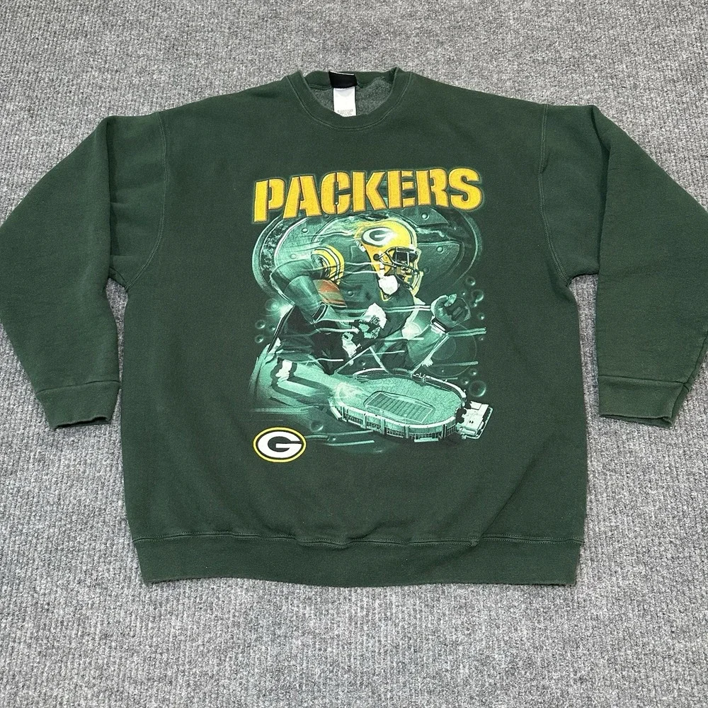 Vintage 99/00s Pro‎ Player Greenbay Packers Sweater Men Size XXL